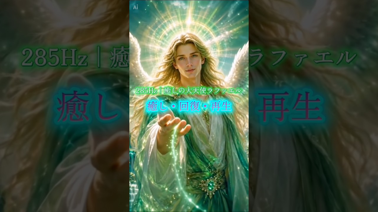 ✨285Hz｜癒しの大天使ラファエル💚 回復と再生の光✨｜Healing