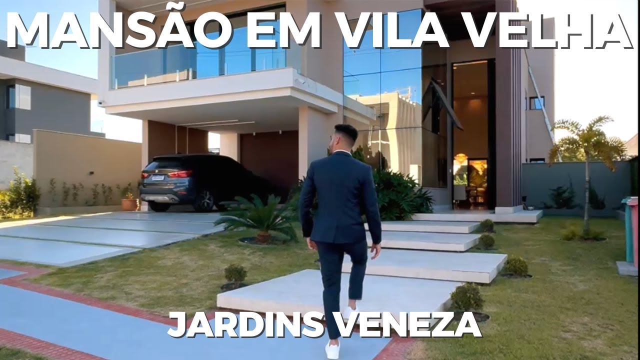 Casa dos sonhos: Tour por uma linda mansão de 4 suítes em condomínio fechado em Vila Velha | ES.