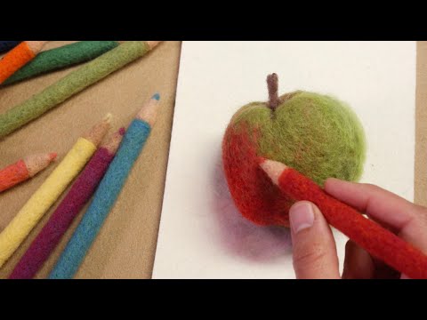 Drawing With Wool: Apple