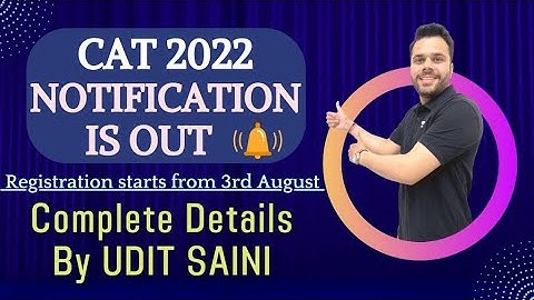 CAT 2022 Official Notification Out || Registration &  Exam Date || Eligibility || Fee  #cat_2022