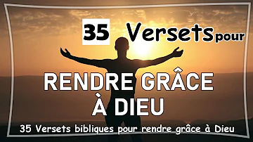 Quel verset biblique pour remercier Dieu ?