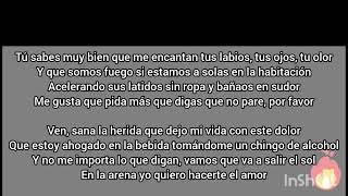 PENSANDO EN TI - SANTA GRIFA (letra) 😑