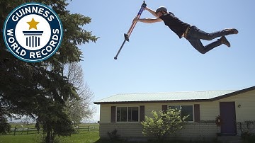 Highest Jump on a pogo stick - Guinness World Records