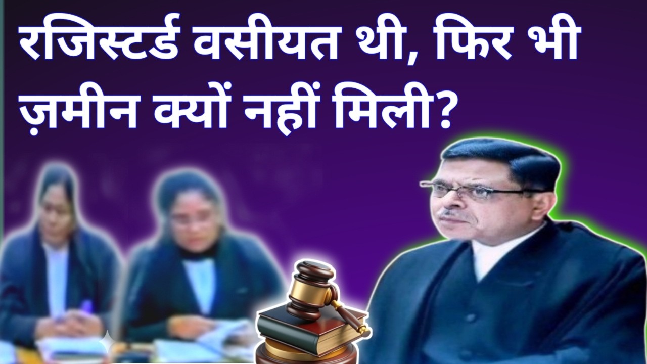 रजिस्टर्ड वसीयत होने के बाद भी ज़मीन क्यों नहीं मिली? | Will Case High Court