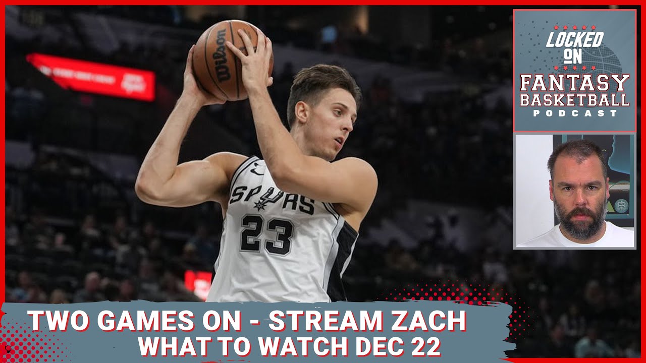 Zach Collins Looks Like A Stream Thursday Waiver Wire Stream Targets NBA Fantasy Basketball