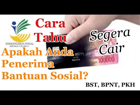 Cara Cek Penerima Bantuan Sosial Tunai, Bantuan Pangan Non Tunai dan Program Keluarga Harapan