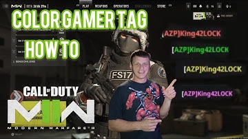 Colored gamer tag How To Modern Warfare 2 2022