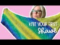 How to Knit a Triangle Shawl for Beginners | 4 Easy Steps!