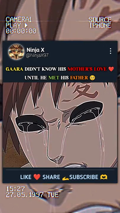 GAARA IS CRYING FOR HIS MOTHER 🥺💔