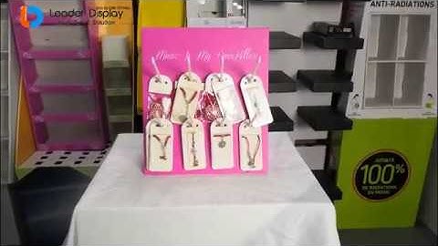 Cardboard Hooks Counter Top Display Assembling