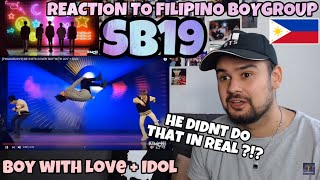 Reaction to Filipino Boygroup: SB19 BTS COVER 'BOY WITH LUV' + 'IDOL'