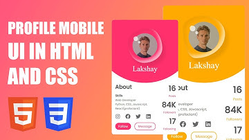 Build a Beautiful Profile Card UI with HTML & CSS
