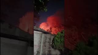 Incendio forestal en Apopa