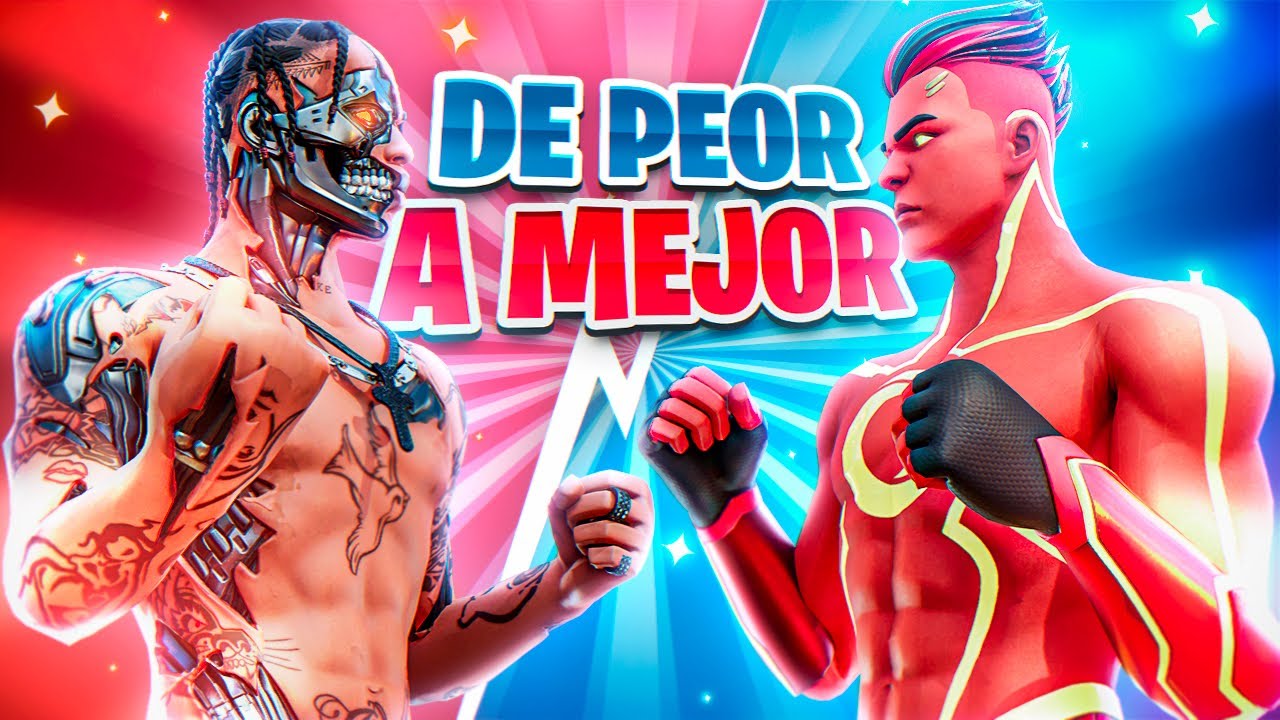 TODAS LAS SKINS DE LA SERIE DE ÍDOLOS DE PEOR A MEJOR | Fortnite: Battle Royale