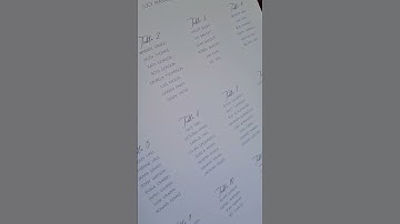 How to lay out a Simple Minimal Wedding Seating chart!