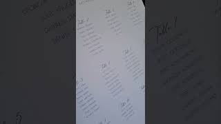 How to lay out a Simple Minimal Wedding Seating chart!