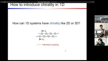Tae Hwan Kim: Chiral solitons and chiral stacking ordersin quasi-one-dimensional charge-density