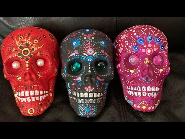 Papier-Mache Sugar Skull Masks - Starving Artist Designs