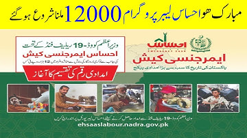 Ehsas Labour Program payment Start