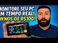 Esse MINI MONITOR mostra TUDO do seu PC! E custa só R$100