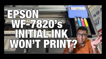 Epson WF-7820 Printer Error "Initial Cartridge Detected" Explained