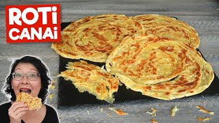 Roti Canai - Fantastic Malaysian - Indian Bread - Easy Spreading Technique by Throwing the Dough !