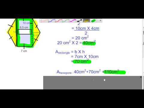 Vidéo: Comment trouve-t-on l'aire d'une forme irrégulière à 6 côtés ?