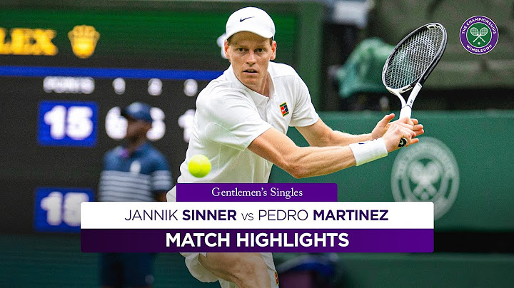 Utter dominance | Jannik Sinner vs Pedro Martinez | Highlights | Wimbledon 2025