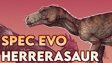 Spec Evo Herrerasaurid Dinosaur | Adventures in the Saurian Archipelago | Art Process Time Lapse
