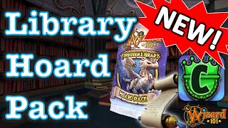 Wizard101 - Spending 20,000 Crowns on The Forbidden Library Hoard Pack!!(Mid Pack?)