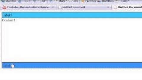 Dreamweaver CS4 Tutorial - 39 - Accordian