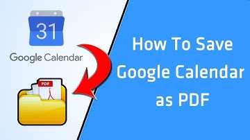 How To Save GOOGLE CALENDAR as PDF