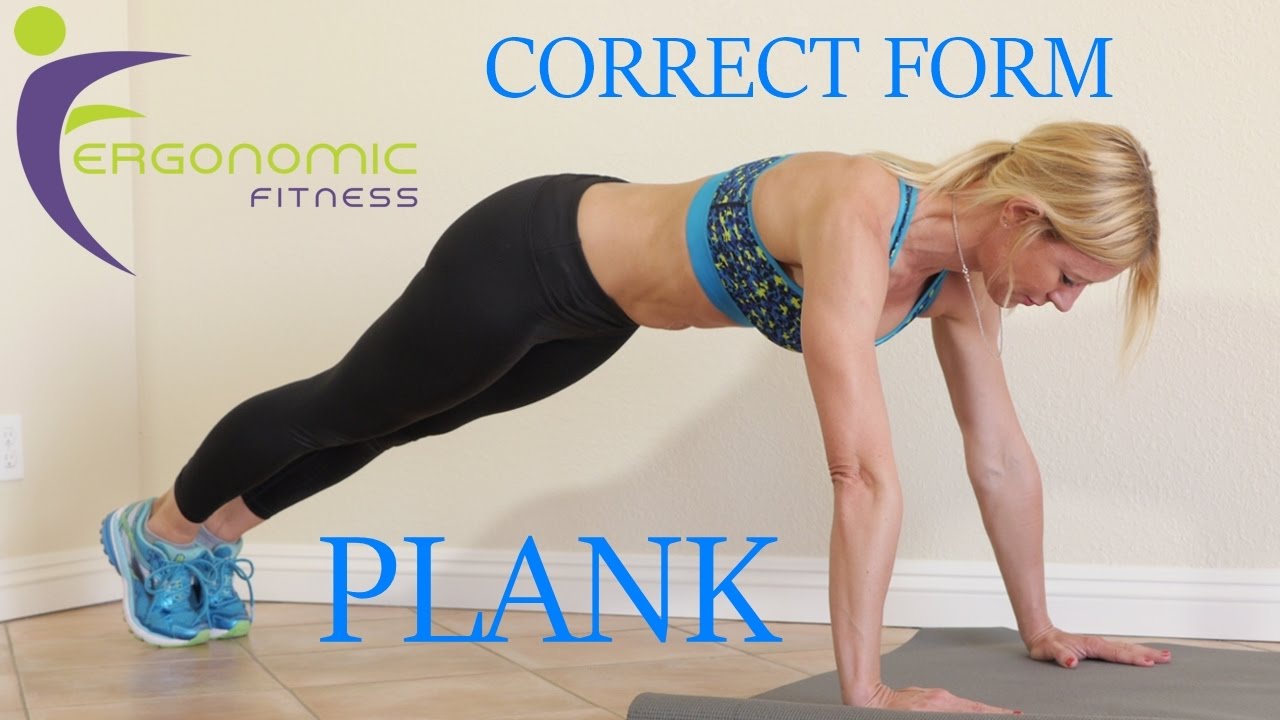 how to plank correct form youtube plank form