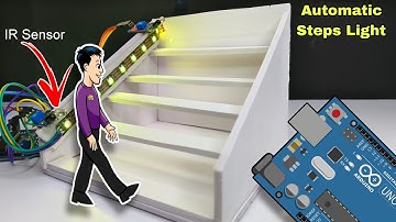 How to make Automatic Stairs Light Using Arduino || Steps Light Using Arduino