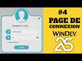 Windev Design : Page de connexion #4