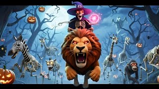 Learn 10 Wild Animals with Skeleton Dance | Educational Halloween Song for Kids | ToonNuts TV
