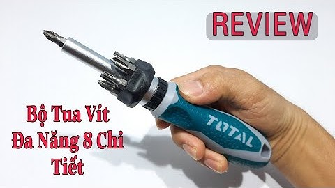 REVIEW Bộ tua vít đa năng 8 chi tiết INGCO AKISD0808 đóng mở 2 chiều tự động có nam châm