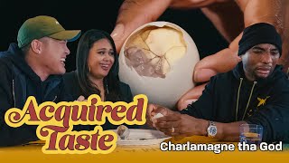 Tim Chantarangsu &amp; Charlamagne Tha God Try Fertilized Duck Egg || Acquired Taste