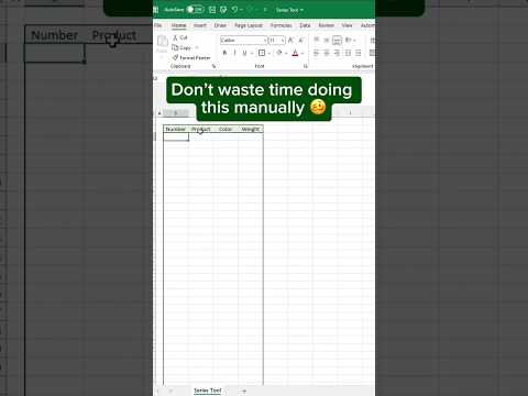 Master Excel Series Tool in Record Time With This Expert Tip