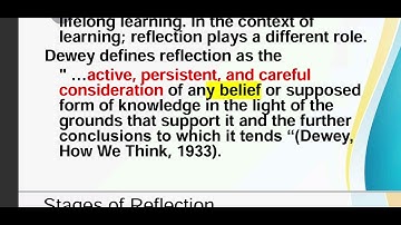 8611 Unit-4  Reflective Practice #reflection #perspective #education #aiou #8611 #Dewey #kolb
