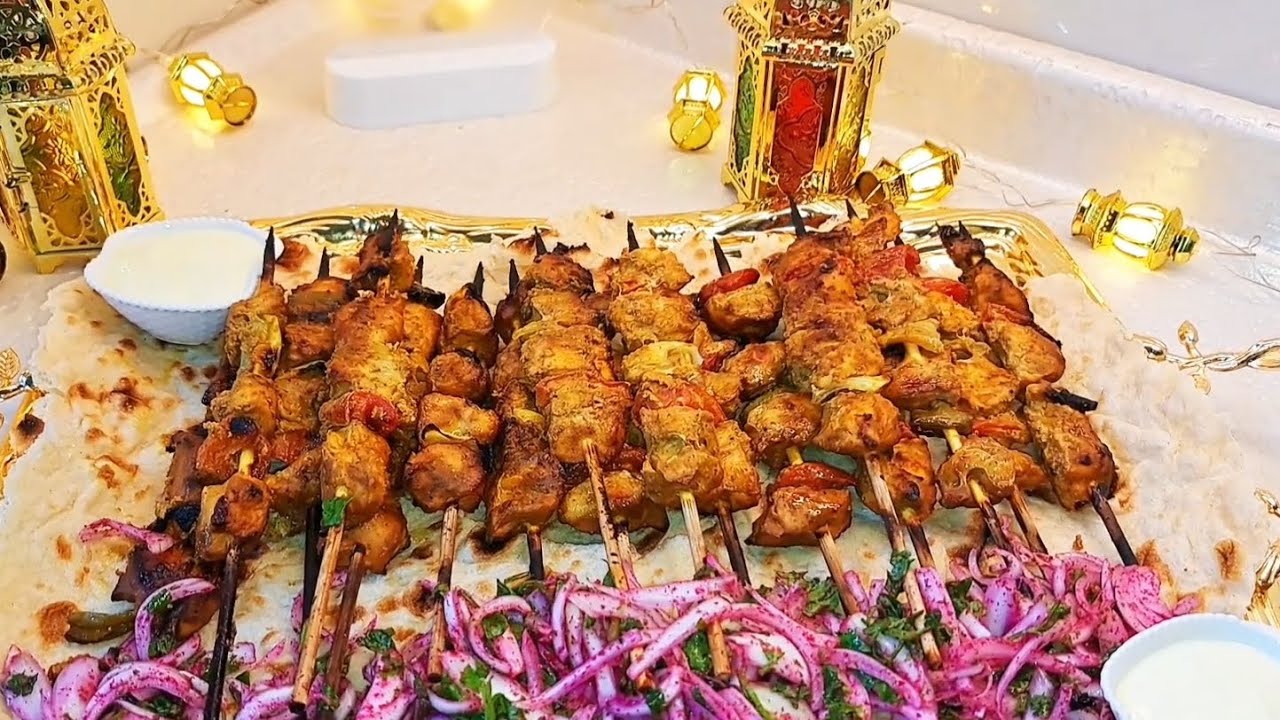 طريقة عمل شيش طاووق سهل وبسيط ورمضان كريم 