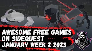 The most awesome new free games from Sidequest & Applab vr week 2 Jan 2023 for Meta Quest and Pico