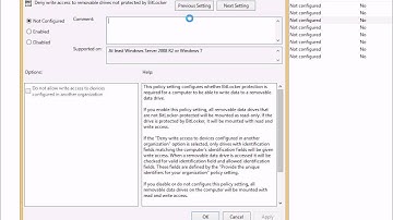 Windows 8.1: Protect Data on Removable Drives using Group Polices for BitLocker to Go