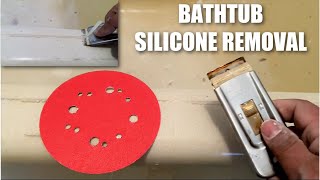 HOW TO REPAIR A BATHTUB | REMOVE SILICONE on a BATHTUB before REGLAZING | DP TUBS