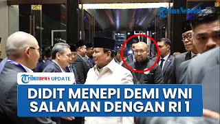 Didit Hediprasetyo's manners as he accompanied Prabowo until the President was welcomed by the Ma...