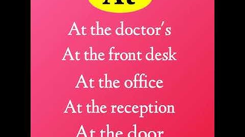 Prepositional phrases  with  " At "  #Shorts