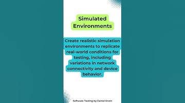 Simulated Environments #softwaretesting #iot #iottesting