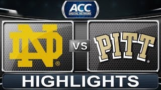 2013 ACC Football Highlights | Notre Dame vs Pittsburgh | ACCDigitalNetwork