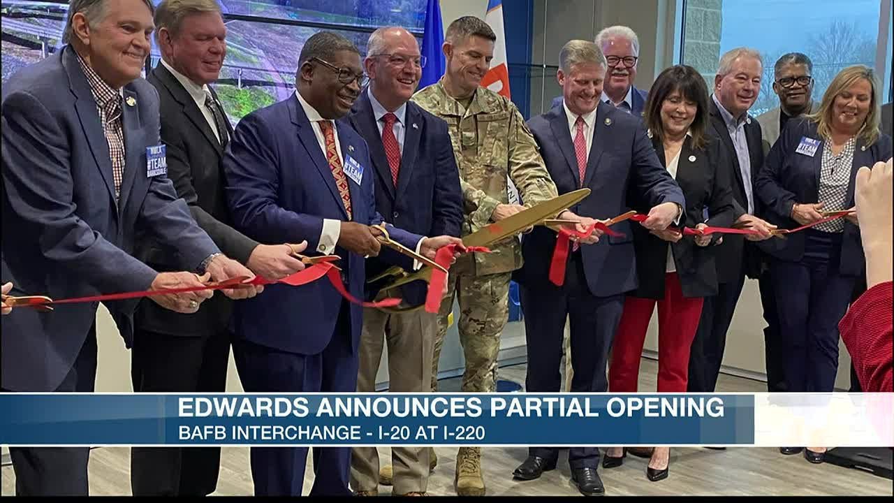 Update on progress of new Barksdale Air Force Base interchange - YouTube