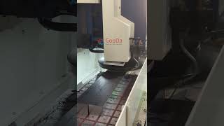 Loading When Machining, High-Efficiency Rough &amp; Finish Milling with Two Cutters #steelplate #cnc